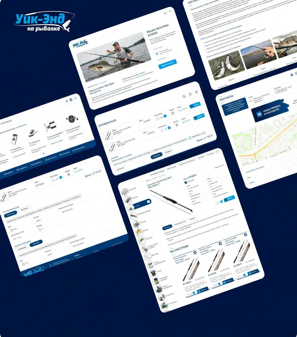 Fishing Weekend - страницы сайта